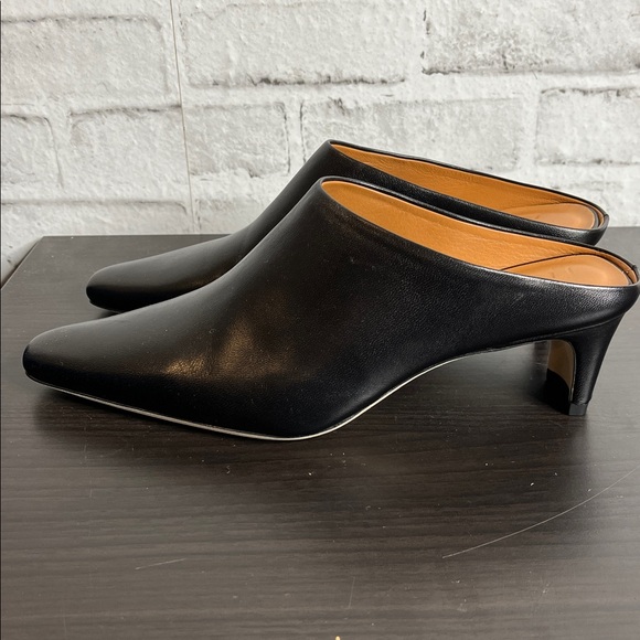 Staud Wally black leather mules low heel - Picture 8 of 12